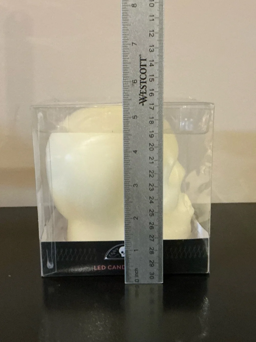 NWT Boxed LED Wax Skull Halloween Candle 🎃